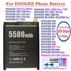 New Original Battery For DOOGEE V20 S99 S98 S97 S96 S86 Pro S88 Plus S60 S50 N10 N20 BL12000 Pro BL5500 s55 S70 lite S30 X53 X55