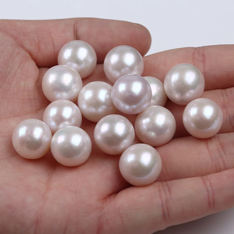 Natural White Color 13-14mm Round Edison Loose Pearls