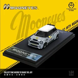 Mooneye-マイクロダイキャストカーモデル玩具、マイクロタイム、lbwk r56、1:64