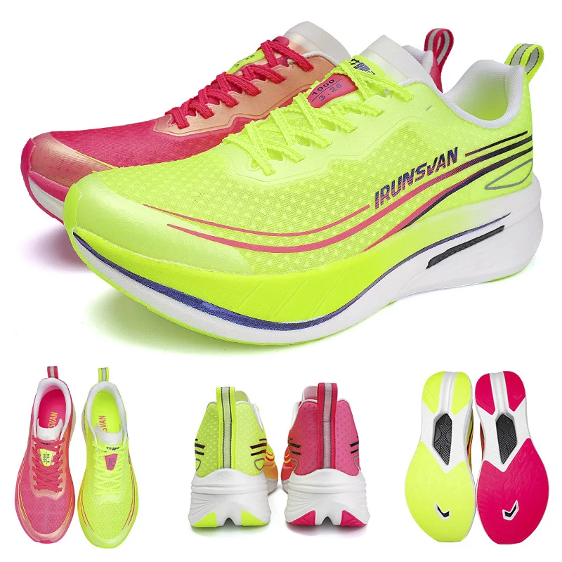 IRUNSVAN CARBON SPEED VISION1.0 oryginalne buty do biegania 2024 maraton męskie buty do biegania ultralekkie buty męskie sportowe trampki