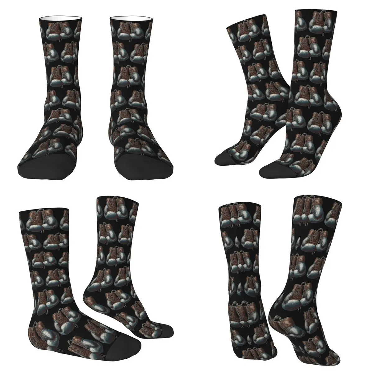 Boxing Kickboxing Boxing Gloves Socks Harajuku Sweat Absorbing Stockings All Season Long Socks for Unisex Valentine's Day Gifts