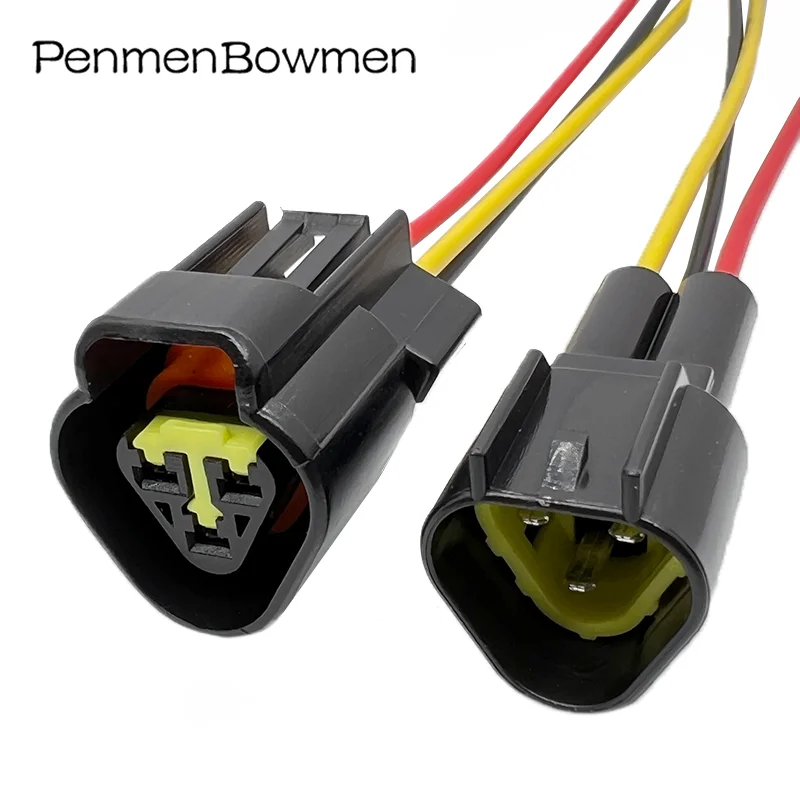 1 Pc 3 Pin 2.3mm Furukawa Black Auto Male Female Waterproof Connector Plug Wire Harness FW-C-3M-B FW-C-3F-B