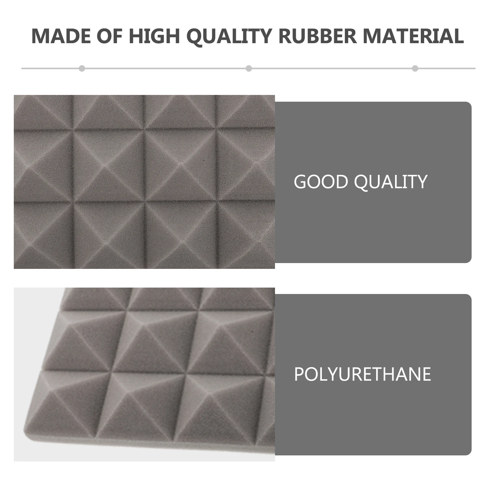 

22pcs Soundproof Acoustic Panels 5CM Pyramid Grey Sound Absorbing Cotton Noise Reduction Wall Mats Fire Retardant