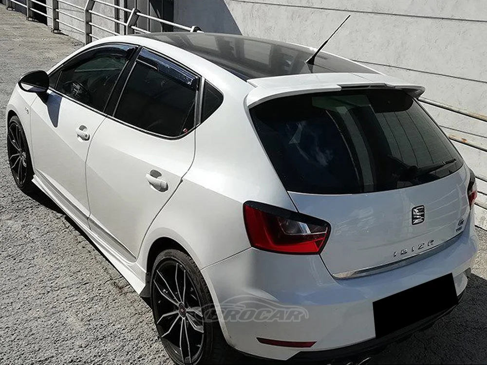 Kit Becquet Avant Glossy Black Pour Seat Ibiza 6J (2008-2022) – Spoiler Pare-chocs Avant Sport, Look Agressif Et Aérodynamique