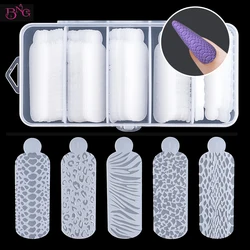 Moldes de silicona para uñas, formas duales de 60 piezas, para crear diseños en relieve, reutilizables, universales