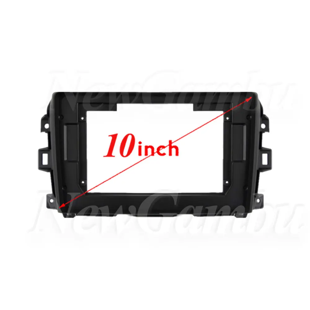 NewGambu 10 Inch Radio Fascia fit For NISSAN NAVARA 2014-2015 Fascia Frame No Cable Trim Panel Audio Frame