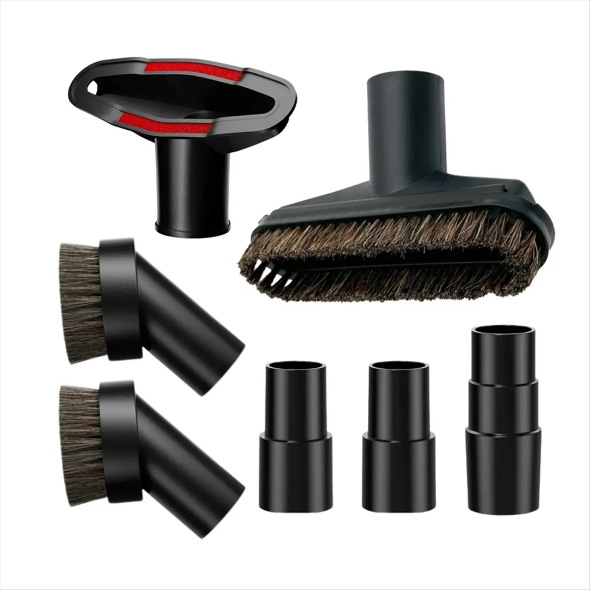 SHIP WITHIN 24 HOURS Vacuum Brush Attachment Soft Horsehair Brush Vacuum Attachmentss, 1-3/8 Inch to 1-1/4 Inch to 1-1/2 Inch Ho
