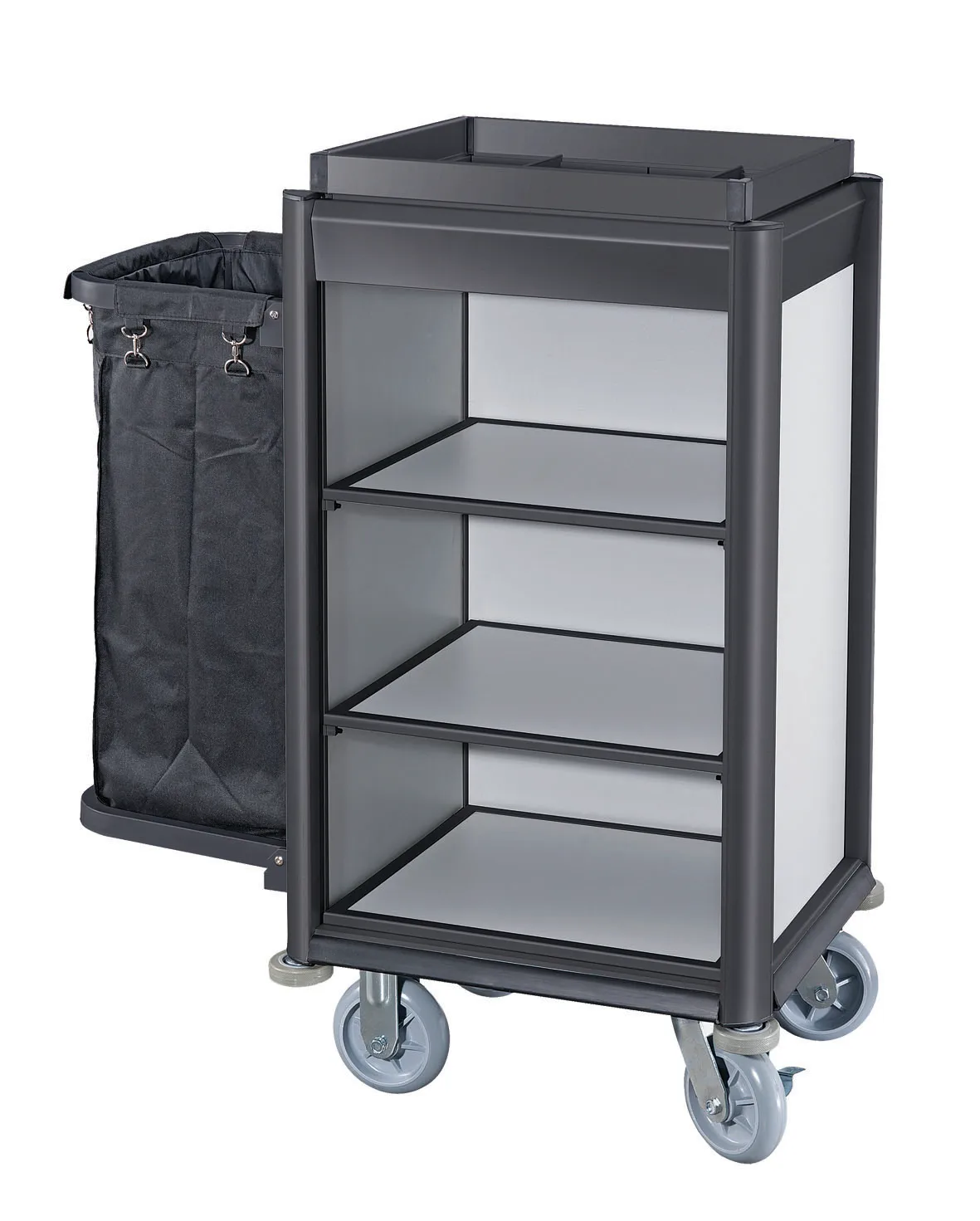 Carrello per pulizia in alluminio con mini carrello per pulizia delle pulizie dell'hotel 2025Star