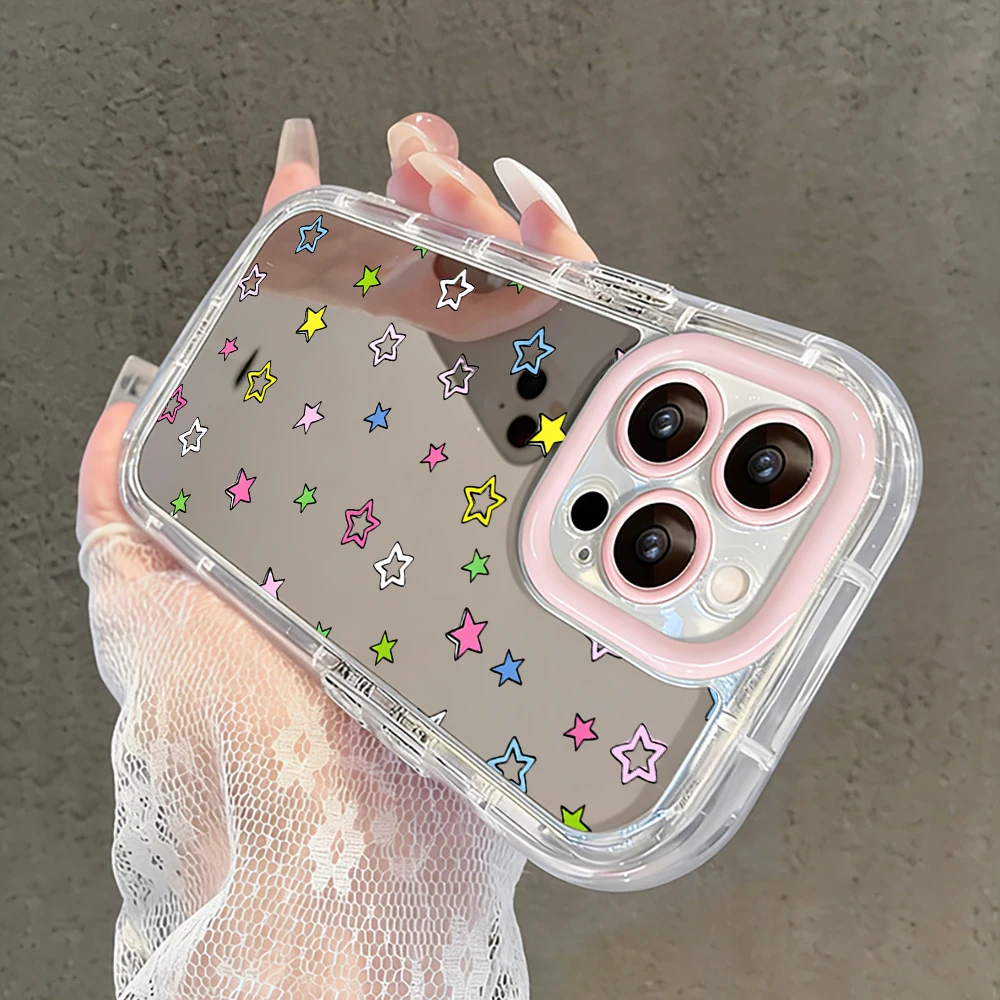 Ölgemälde Rosa Blumen Luftkissen Spiegel Handyhülle für iPhone 17 15 14 16 Pro Max 13 12 11 Pro X XR XS 7 8 Plus 17Air Cover – Detail 7