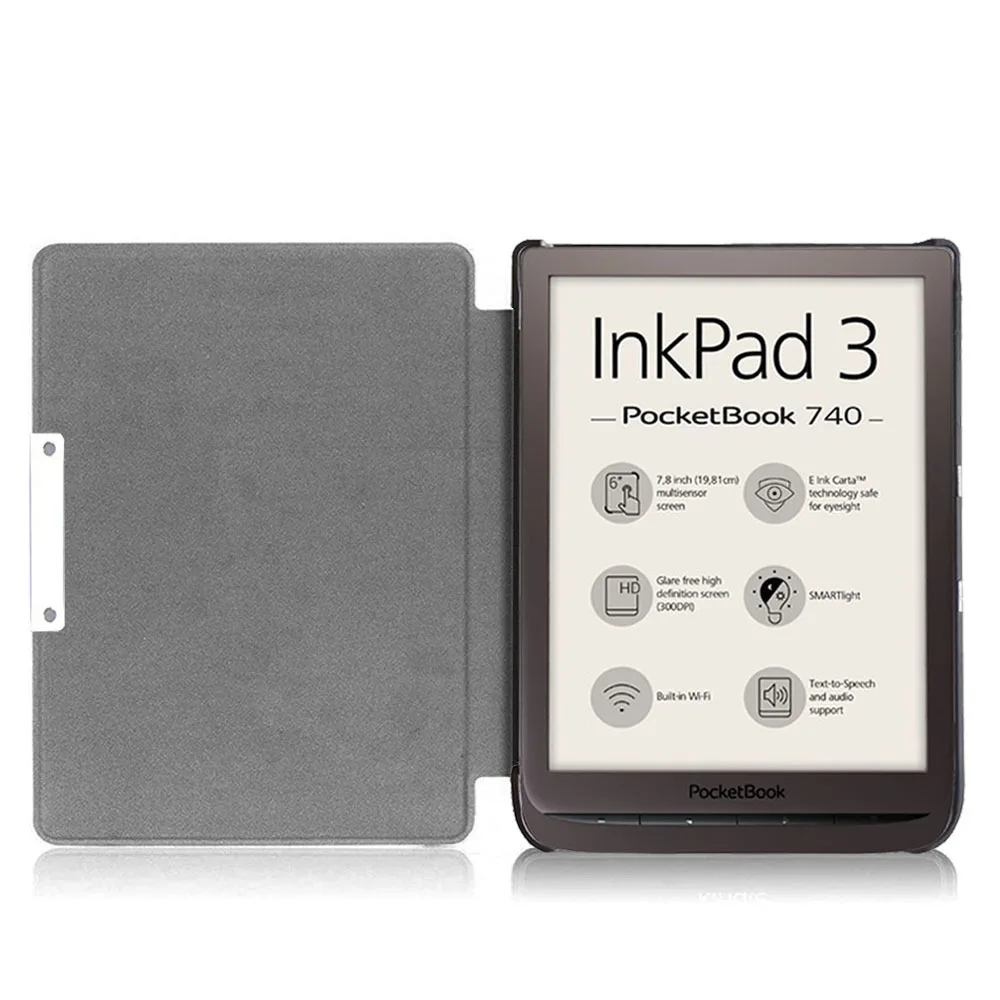 حافظة لجهاز PocketBook 740 InkPad 3 مقاس 7.8 بوصة حافظة واقية للكتب الإلكترونية، محمولة وخفيفة الوزن، رفيعة جدًا، حافظة شاملة