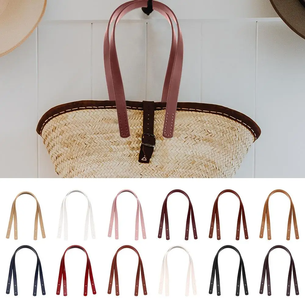 1 Pair Bag Belt Detachable PU Leather Handle Shoulder Bag DIY Replacement Accessories Handbag Band Handle Strap Band