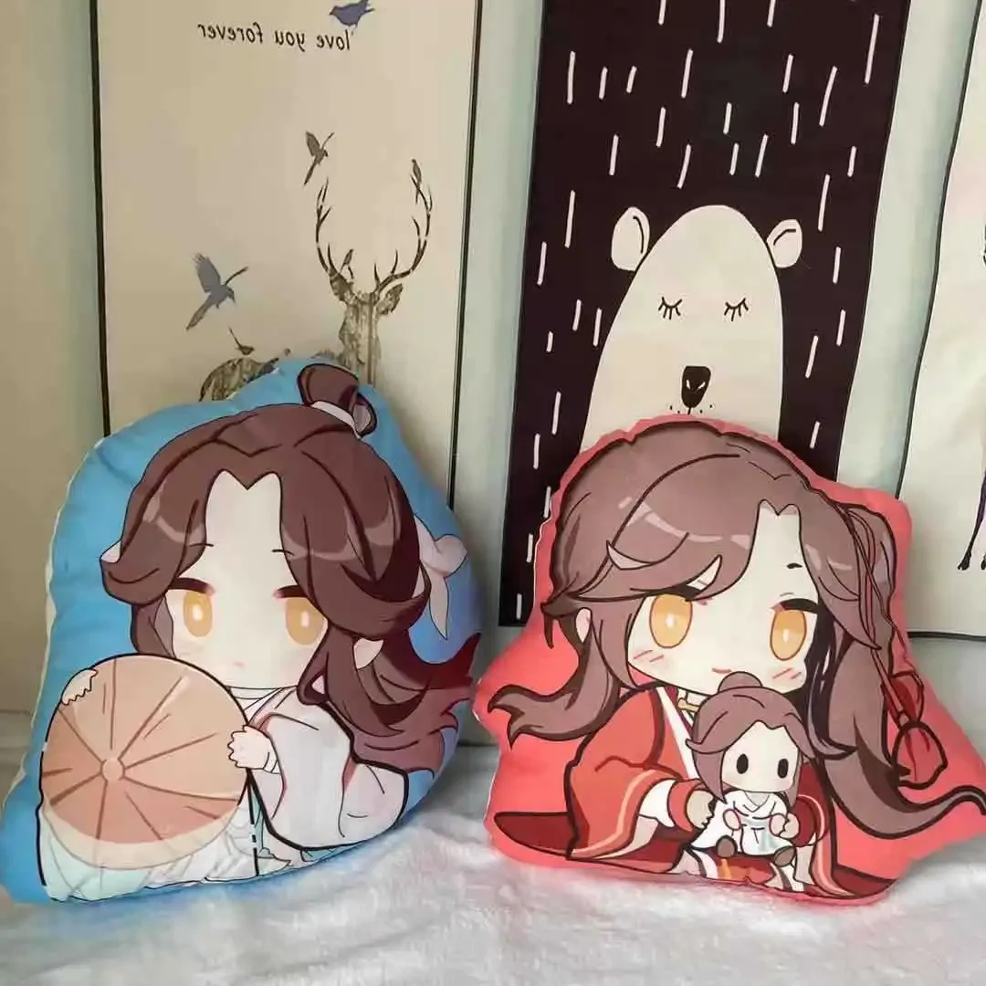 Anime Heaven Official’s Blessing Peripheral Products Xie Lian Hua Cheng Cartoon Soft Plush Stuffed Doll Pillow Gifts Kids Girl