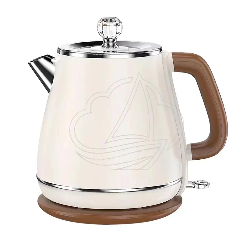 304 Stainless Steel Electric Kettle 1.8L Double Layer EU Plug Auto Power Off Smart Water Kettle