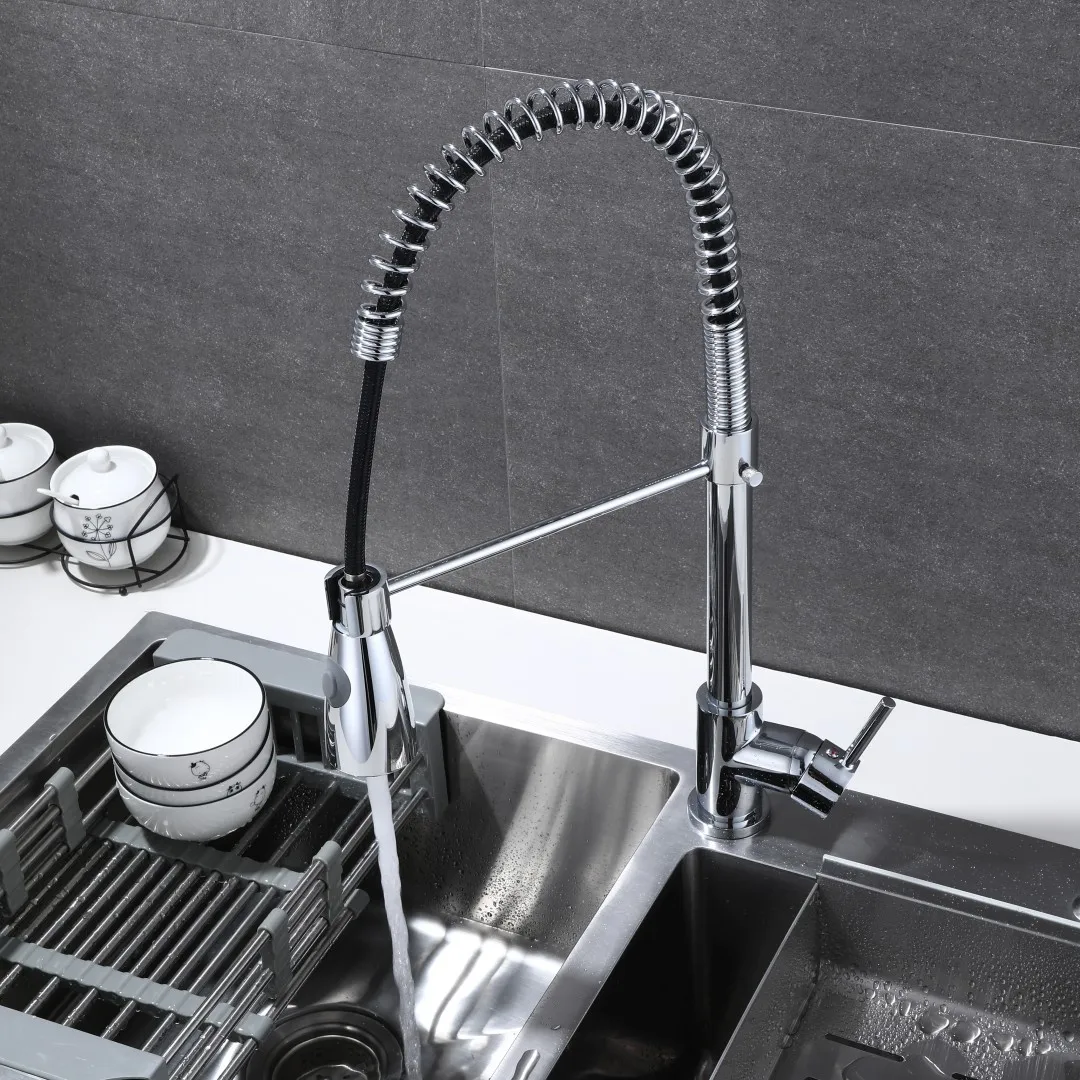 Luanniao itchen Faucet Deck Mounted Mixer Tap 360 Degree Rotation Stream Sprayer Nozzle Kitchen Sink Hot Cold Taps