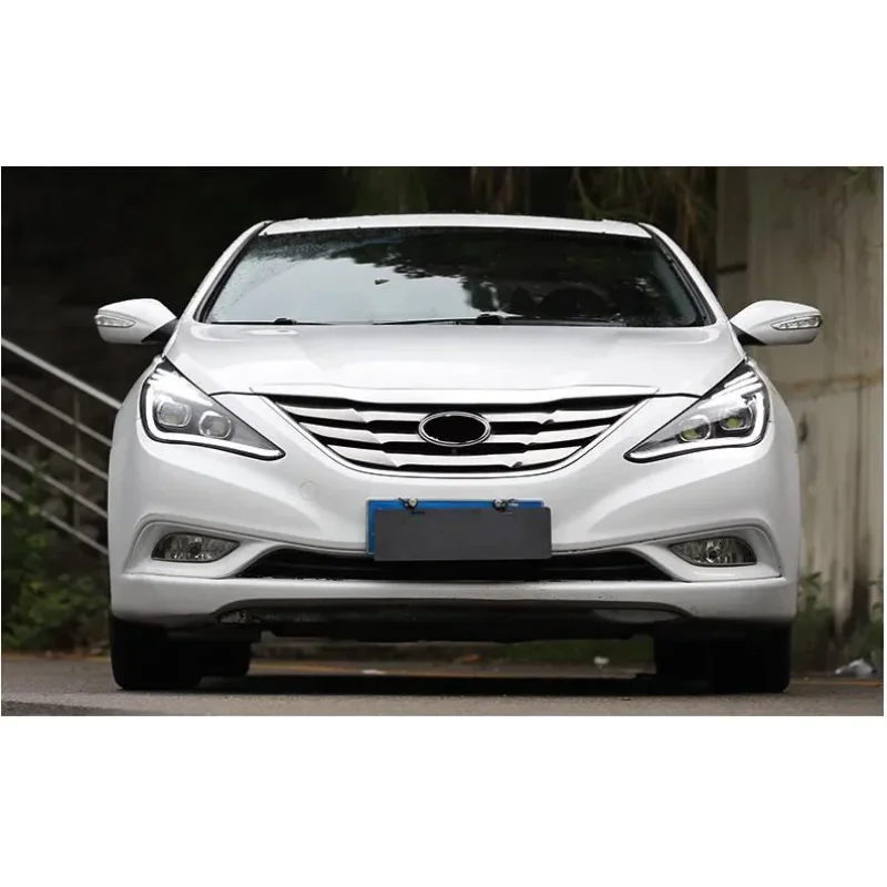 Nowość Reflektory LED do Sonata YF Sonata I45 Angel Eyes LED reflektor 2009 do 2014 rok Typ Do Hyundai