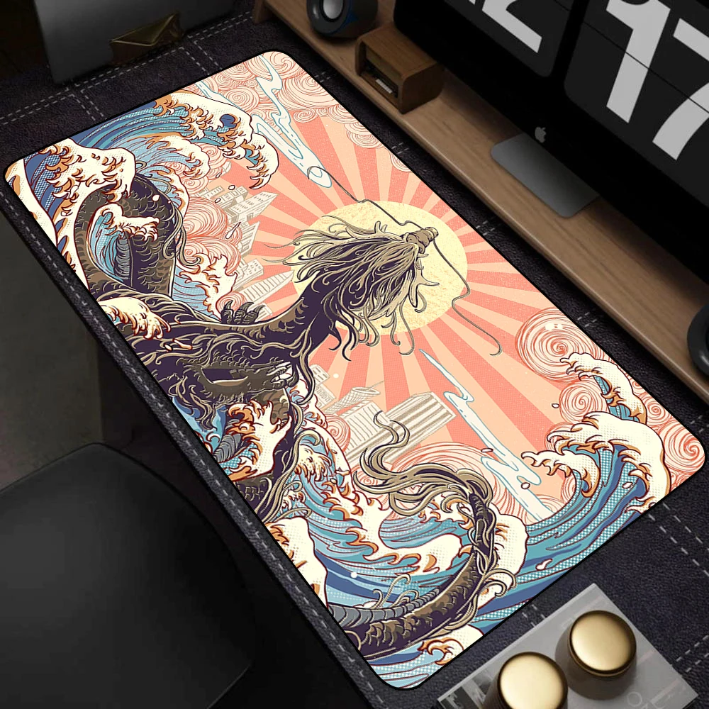 Imagem -03 - Dragon Gaming Mouse Pad Esteira de Mesa Tapete de Escritório Mousepepad Grande Deskmat Xxl 1200x600