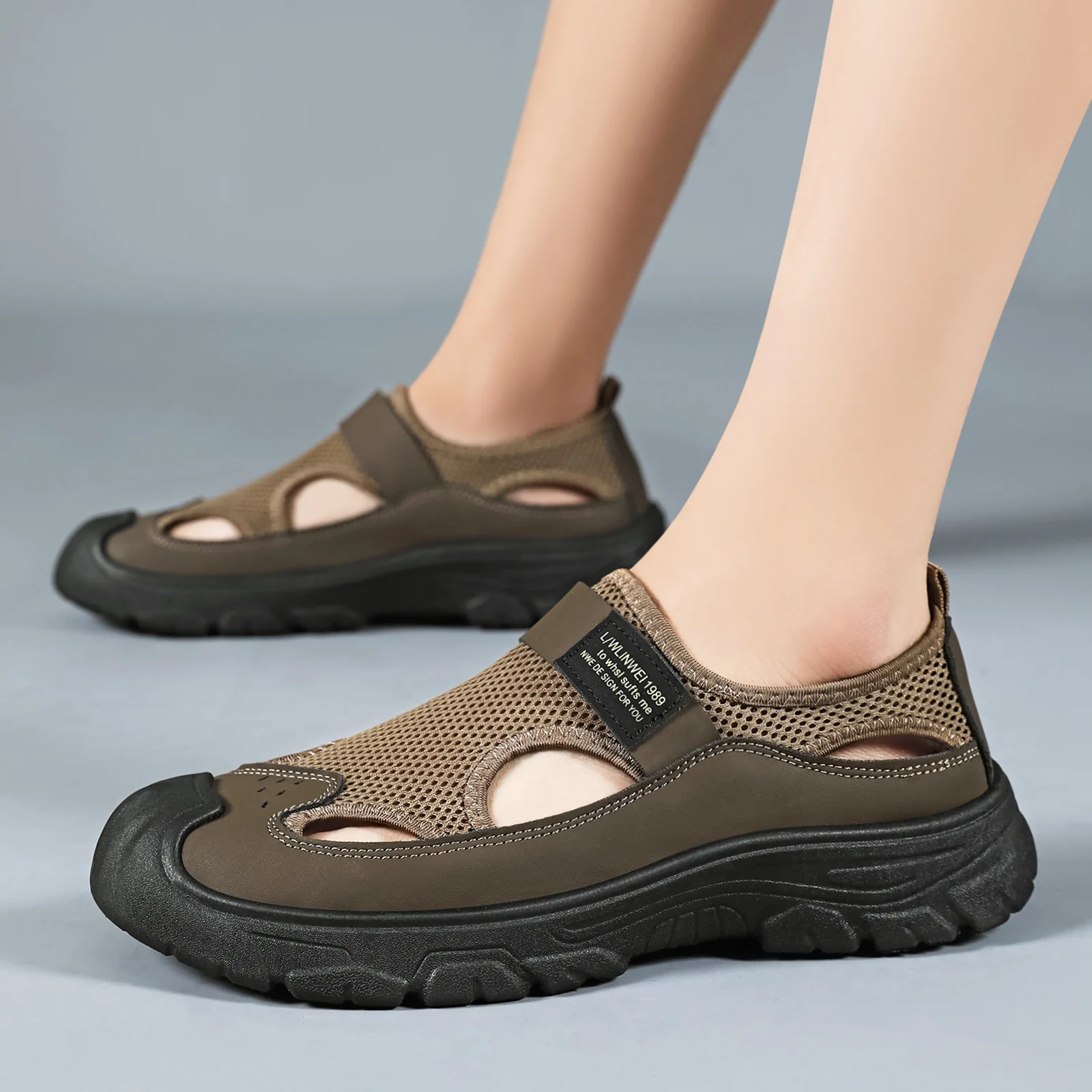 Men's shoes new fashionable breathable shoes outdoor casual sports comfortable anti slip wear-resistant men's shoes