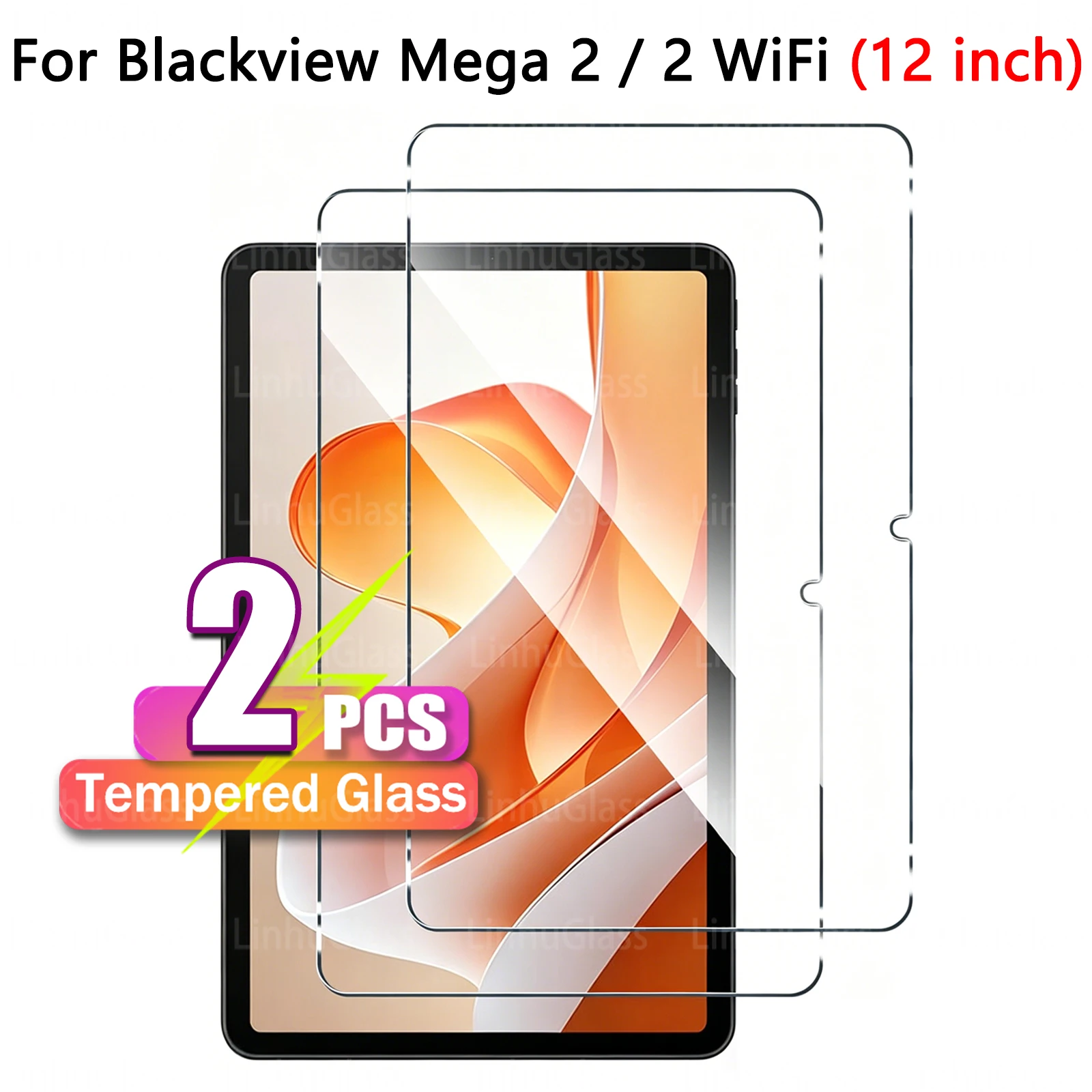 

Tablet Screen Protector for Blackview Mega 2 WiFi / Mega 2 (12 inch) 2025 HD Anti-Fingerprint No-Bubble Premium Tempered Glass