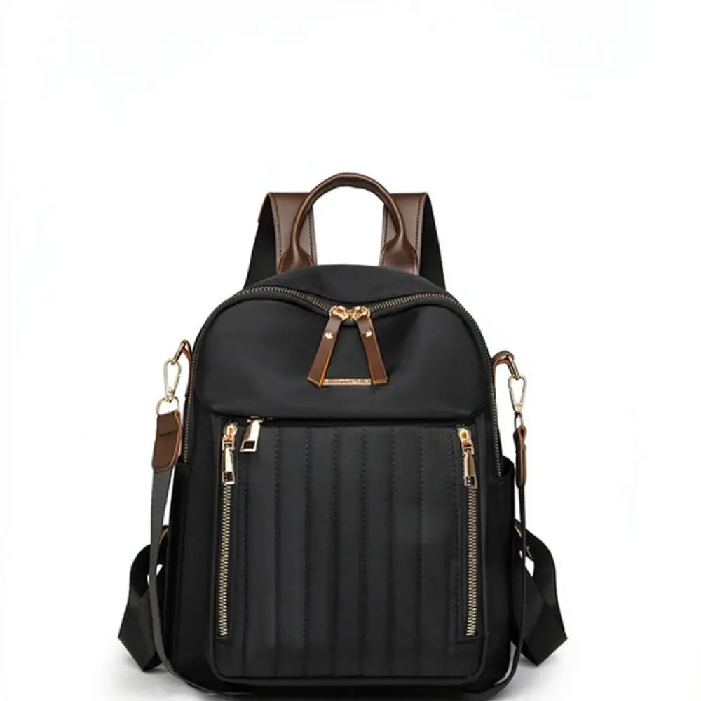 Durable Ladies Backpack Diamond Stitching Waterproof Oxford Bag Elegant Casual Travel School Daypack Shoulder Rucksack