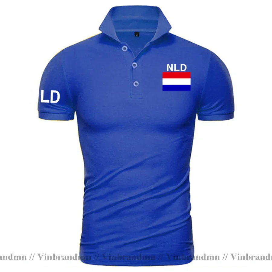 Netherlands Dutch Polo Shirts Men Short Sleeve Brands Printed For Country Flag Shirt Nederland Holland NLD NL Fashion Tops Tees