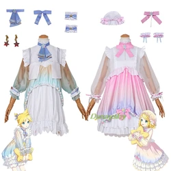 Project Sekai Cosplay Ren Len Cosplay Costume Wig At 25 Nightcord Lolita Singer Stage Uniform Suit Halloween Party Cosplay Dress