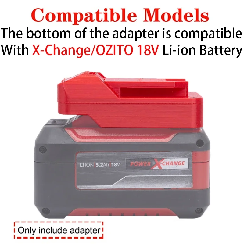 Imagem -04 - Conversor de Bateria para Bateria Einhell X-change Ozito 18v para Lidl Parkside X20v Adaptador de Bateria de Íon-lítio Acessório de Ferramenta Elétrica