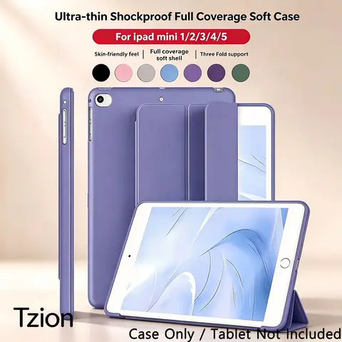 For iPad Mini 5 4 3 2 1 Case, 7.9 inch iPad Mini 1st 2nd 3rd 4th 5th Generation Flip Smart Cover [Support Auto Sleep/Wake]