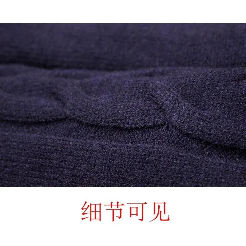 

CyXiao Zhan Same Style Knitted Sweaterc Ardigan Jacket Loose Lazy Style Couple Clothing Striped Sweater for Women Men