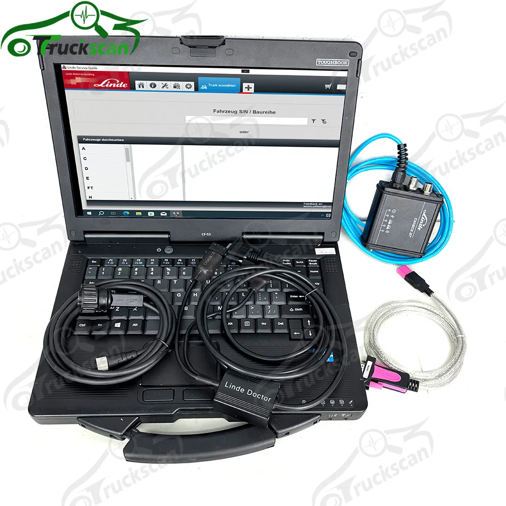 

cf53laptop With new software for Linde BT Cable 3903605141 forklift truck professional diagnostic scanner tool for linde bt