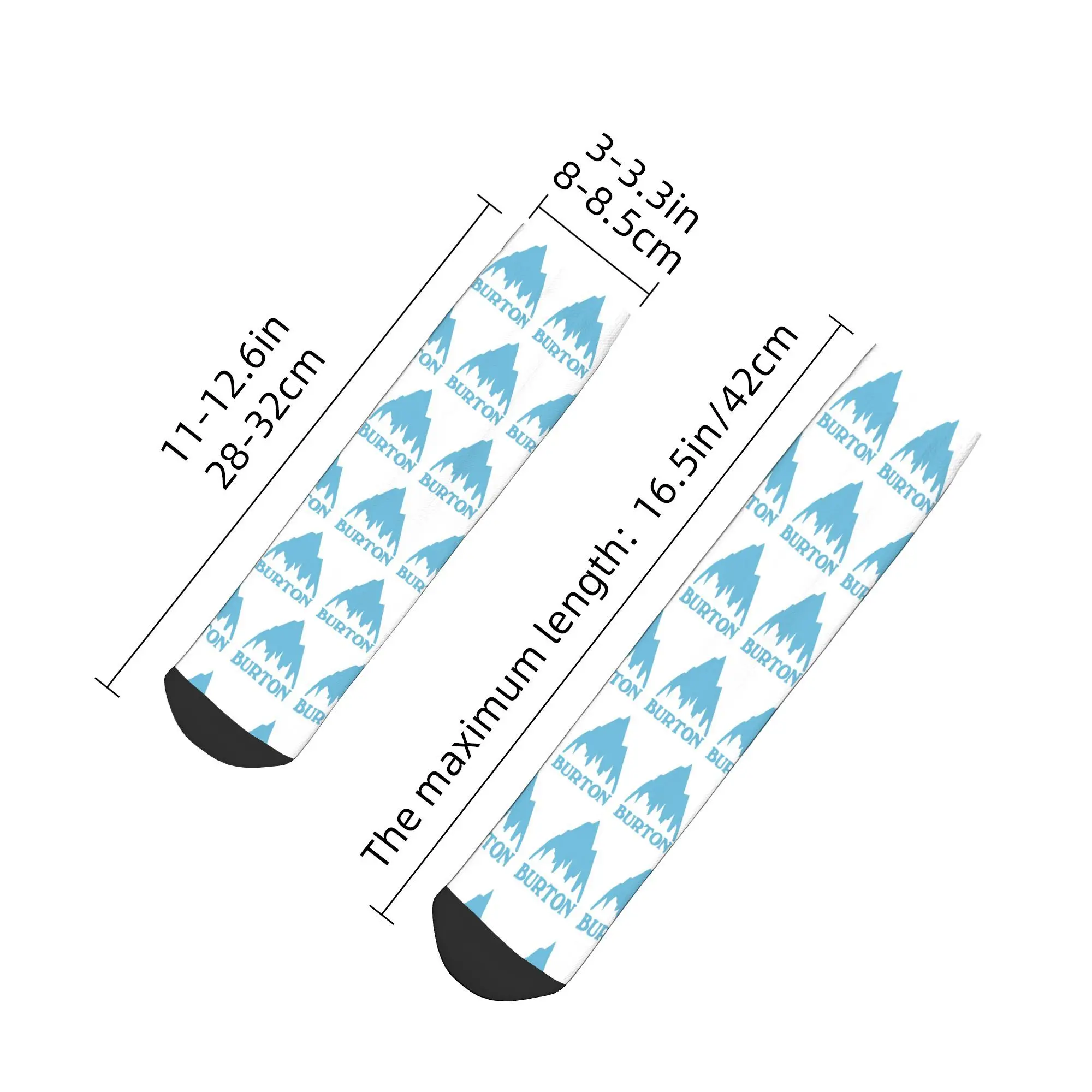 Burton snowboard meias esportivas harajuku meias de alta qualidade todas as estações meias acessórios para presente de aniversário unissex