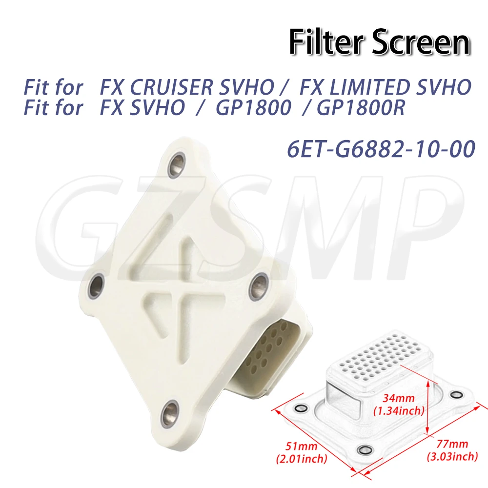 Filter Screen Water Pump Strainer Fit for Yamaha Watercraft FX SVHO 2018-2019 GP1800 GP1800R 6ET-G6882-10-00