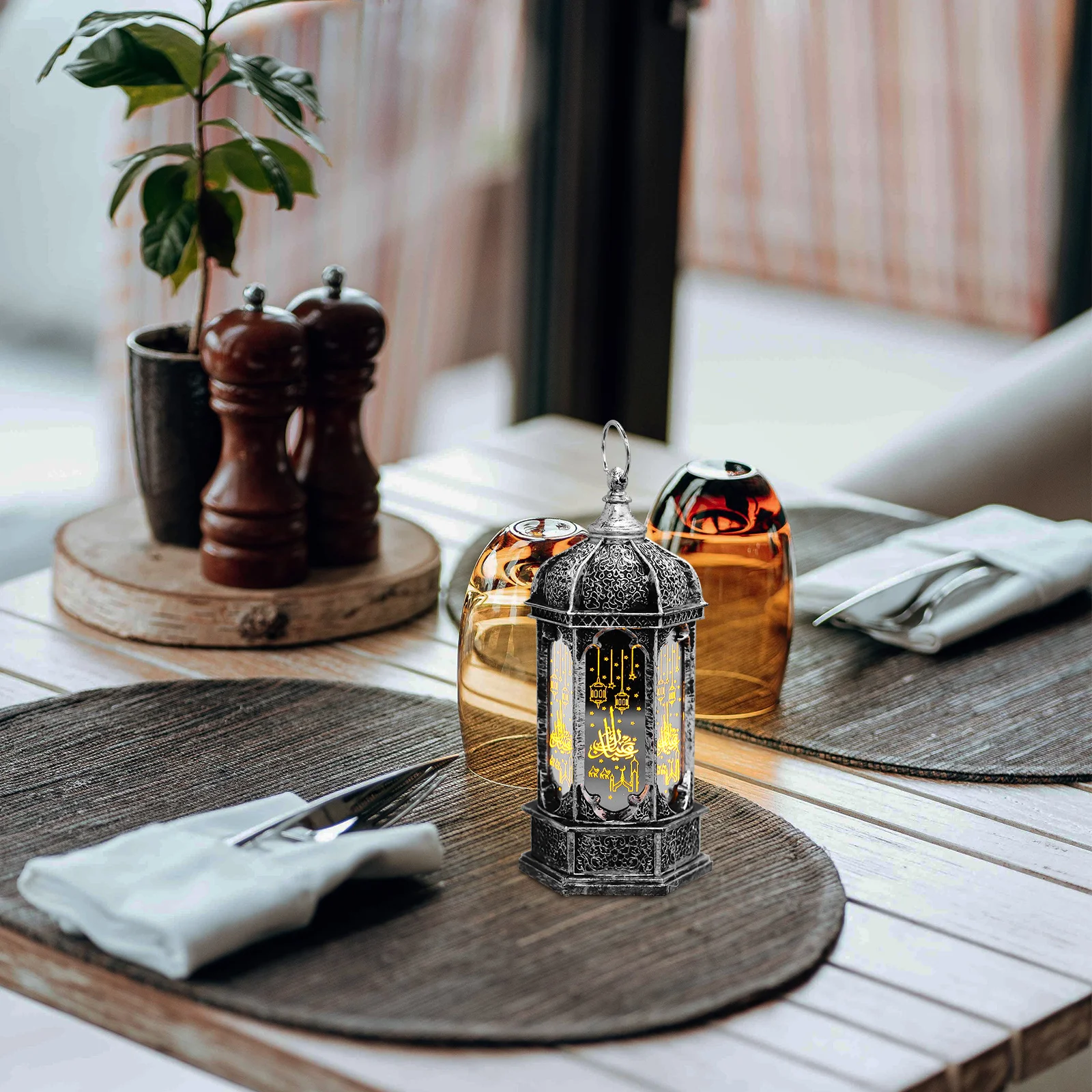 رمضان نمط مصباح الرياح فانوس ديكور عيد مهرجان حزب ضوء ديكور المنزل الإضاءة الحرف الإبداعية LED مصباح للداخلية