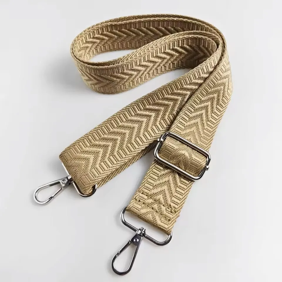 1 Piece 1.50inch Wide Adjustable Handbag Purse Strap Replacement Crossbody Shoulder Strap Arrow Pattern Jacquarded Strap