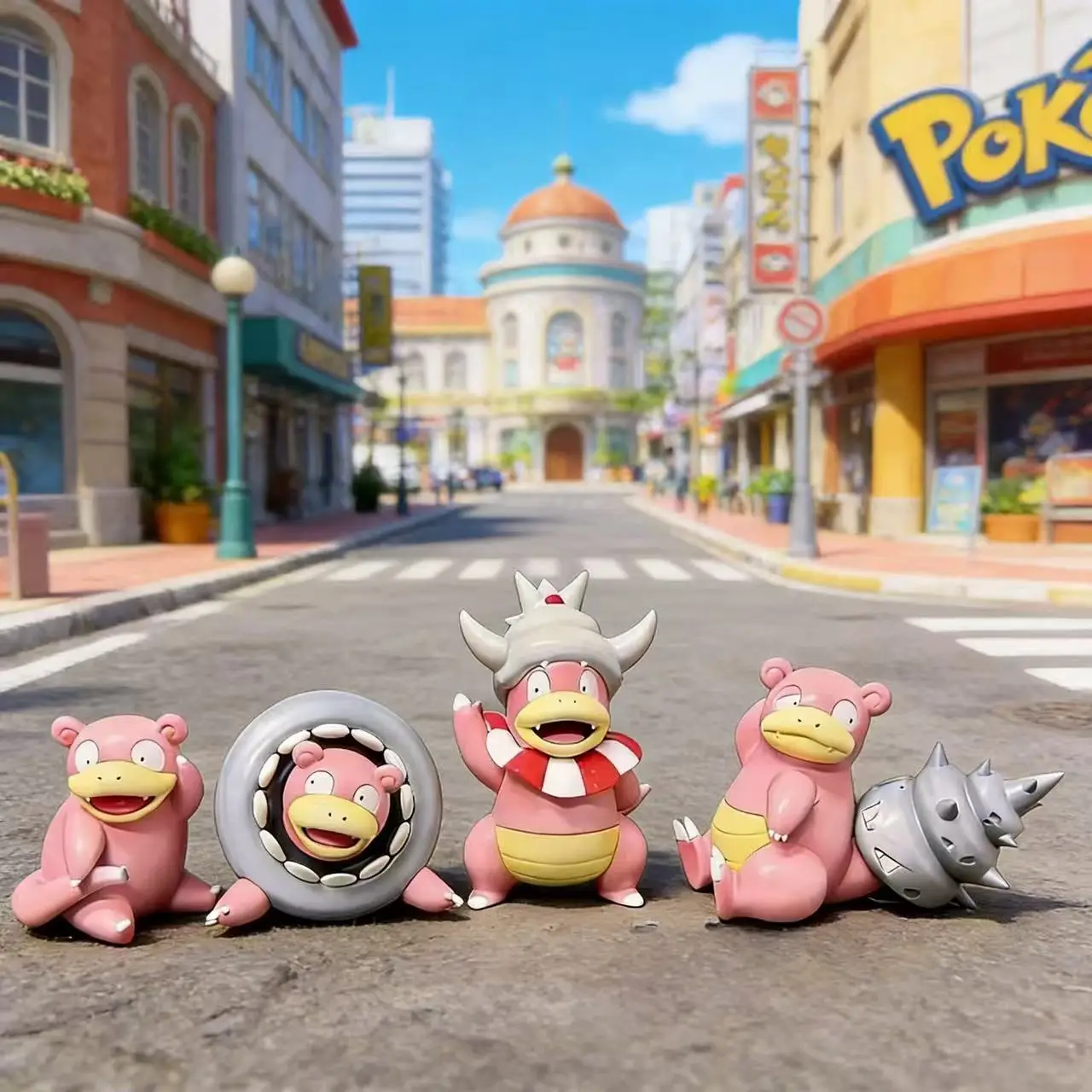 

Аниме-фигурка Покемон: Комбинированная фигурка Слоупоук, статуэтка из ПВХ, настольное украшение, коллекционная модель, игрушки, подарки