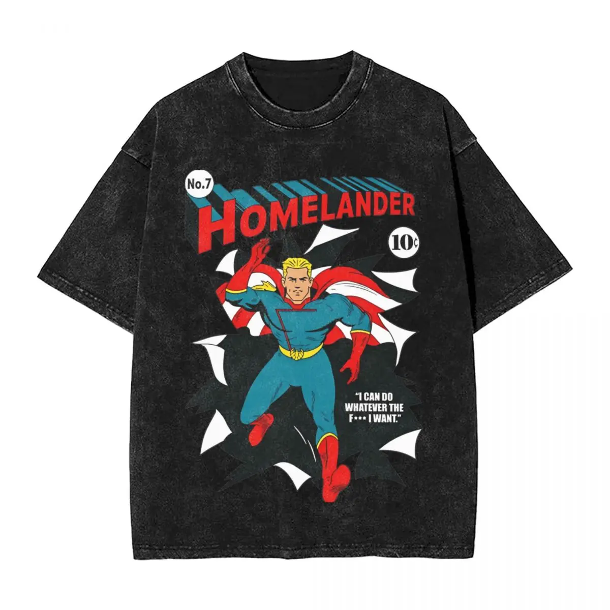 Homelander The Boys TV T-Shirt Beach Vintage T-Shirts 2024 Casual Harajuku Tee Shirt For Men Short Sleeve Loose Top Tees