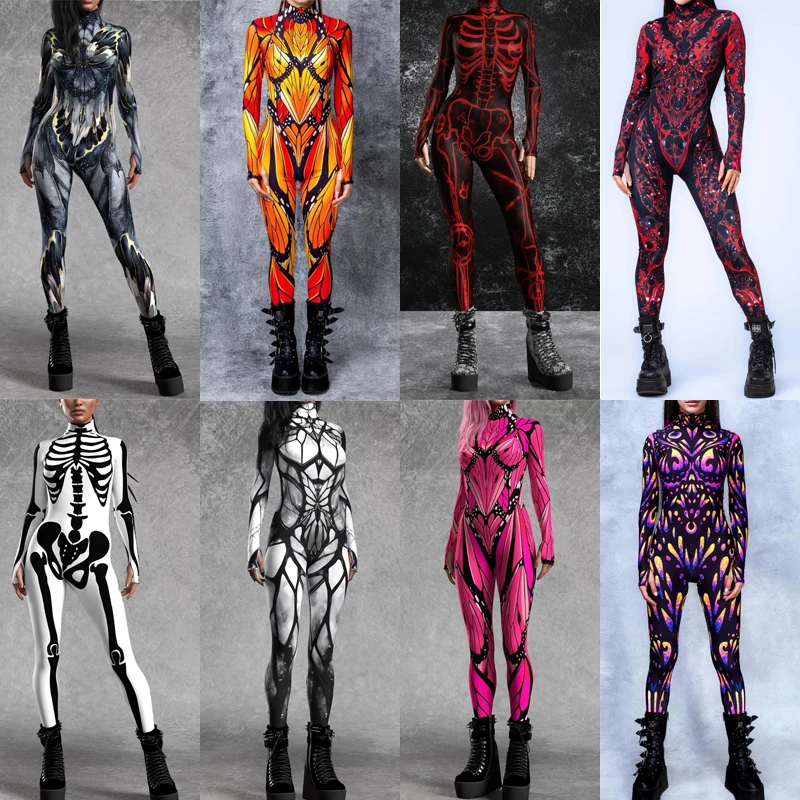 Anime Cosplay Bodysuit - Women 3D Digital Printing Halloween Cosplay