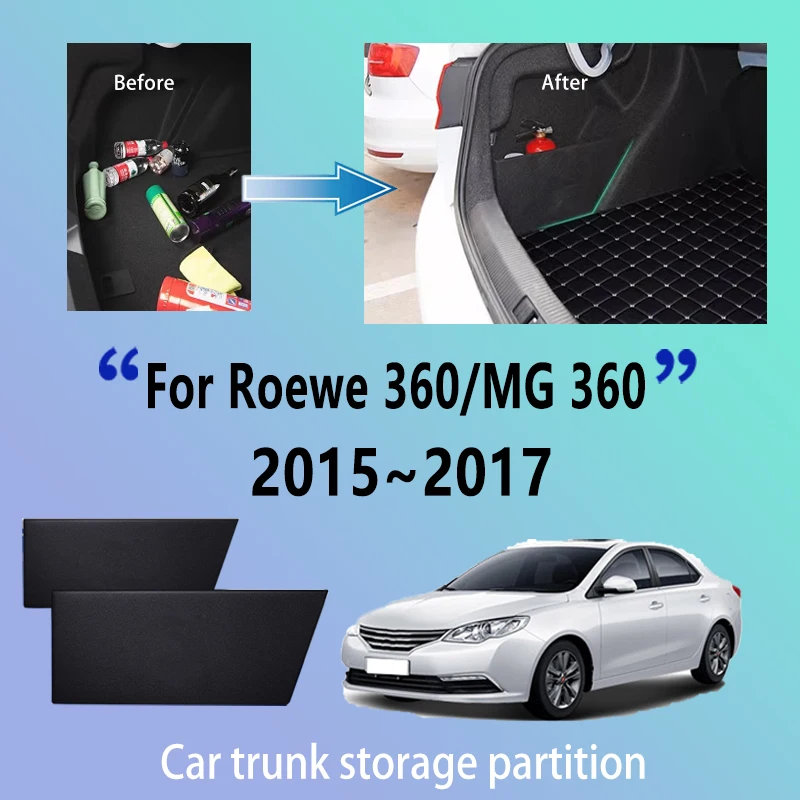 

Car Accessories For Roewe 360 MG 360 2015~2017 2016 Trunk Storage Partition Multifunction Storage Auto Interior Parts Organizer