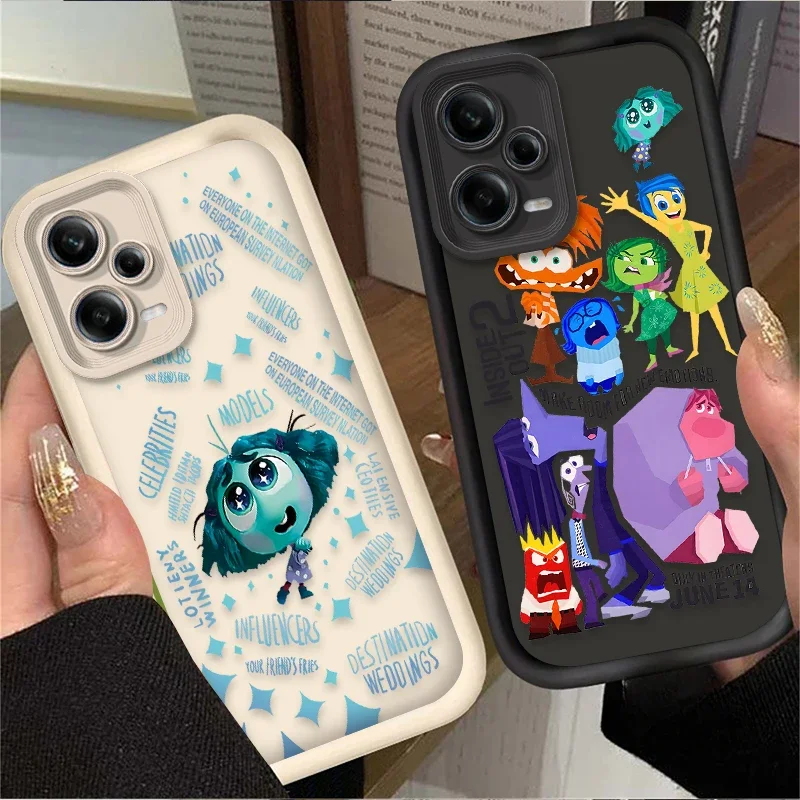 Lovely Disney Inside Out 2 Case for Xiaomi Redmi Note 13 12 11 Pro Plus 4G 5G 12S 11S 10S 10 9 9S 8 12C 13C A3 Silicone Cover