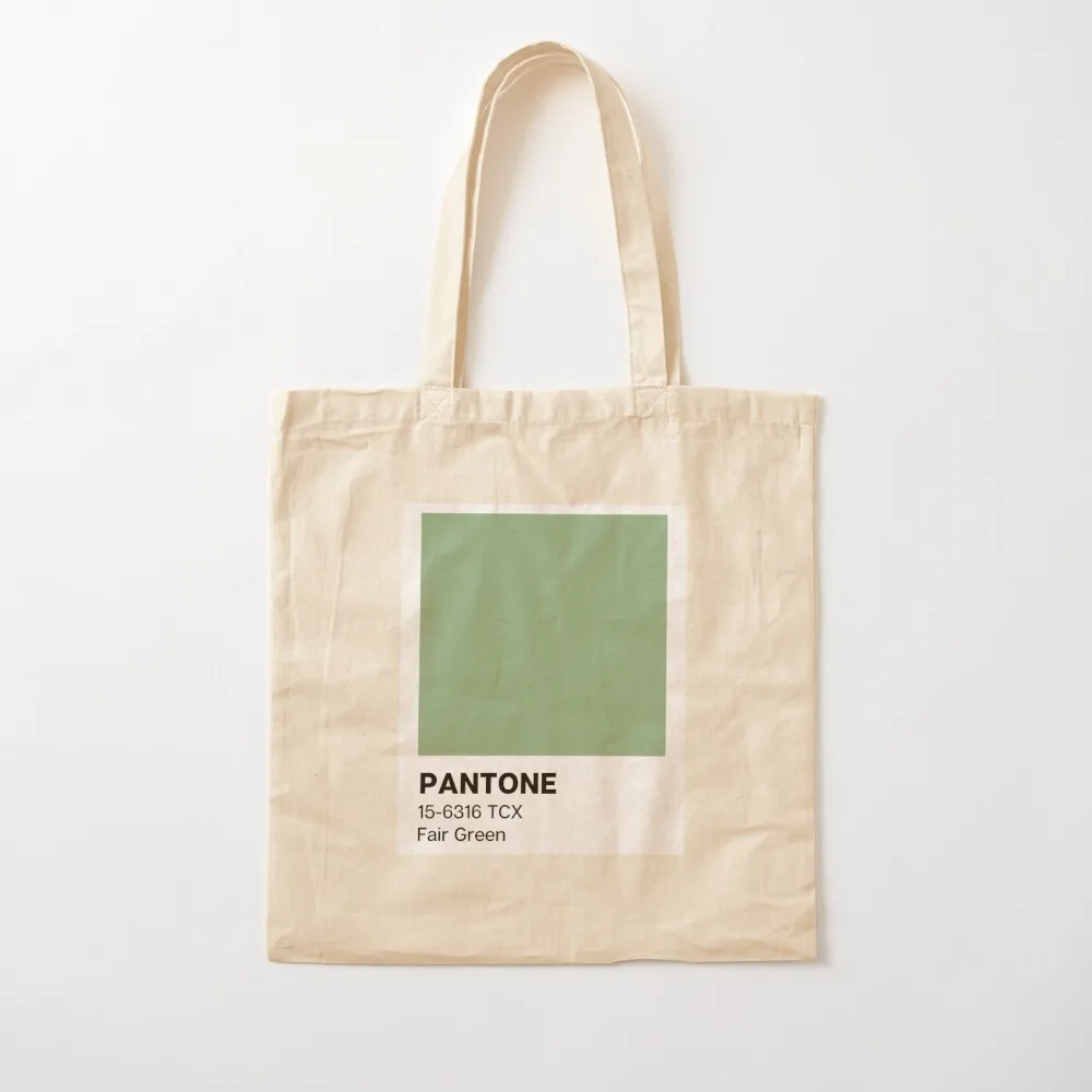 حقيبة بانتون فير جرين توت حقيبة كبيرة للمتسوقين الجامعيين حقيبة كبيرة حمل الحقائب أكياس القماش #2