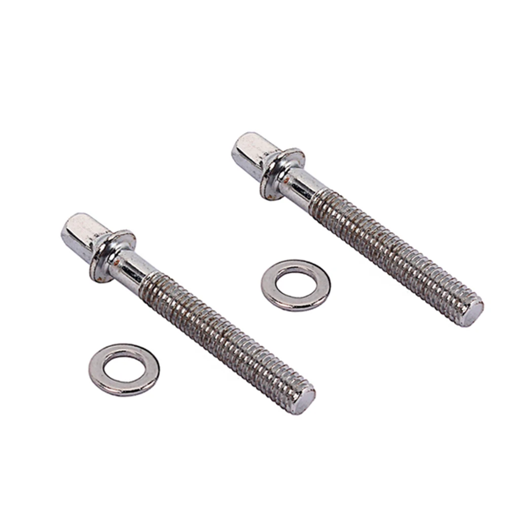 

2 PCS Drum Screws Tension Accessories Hardware Lug Silver Snare Mounting Bass Lugs