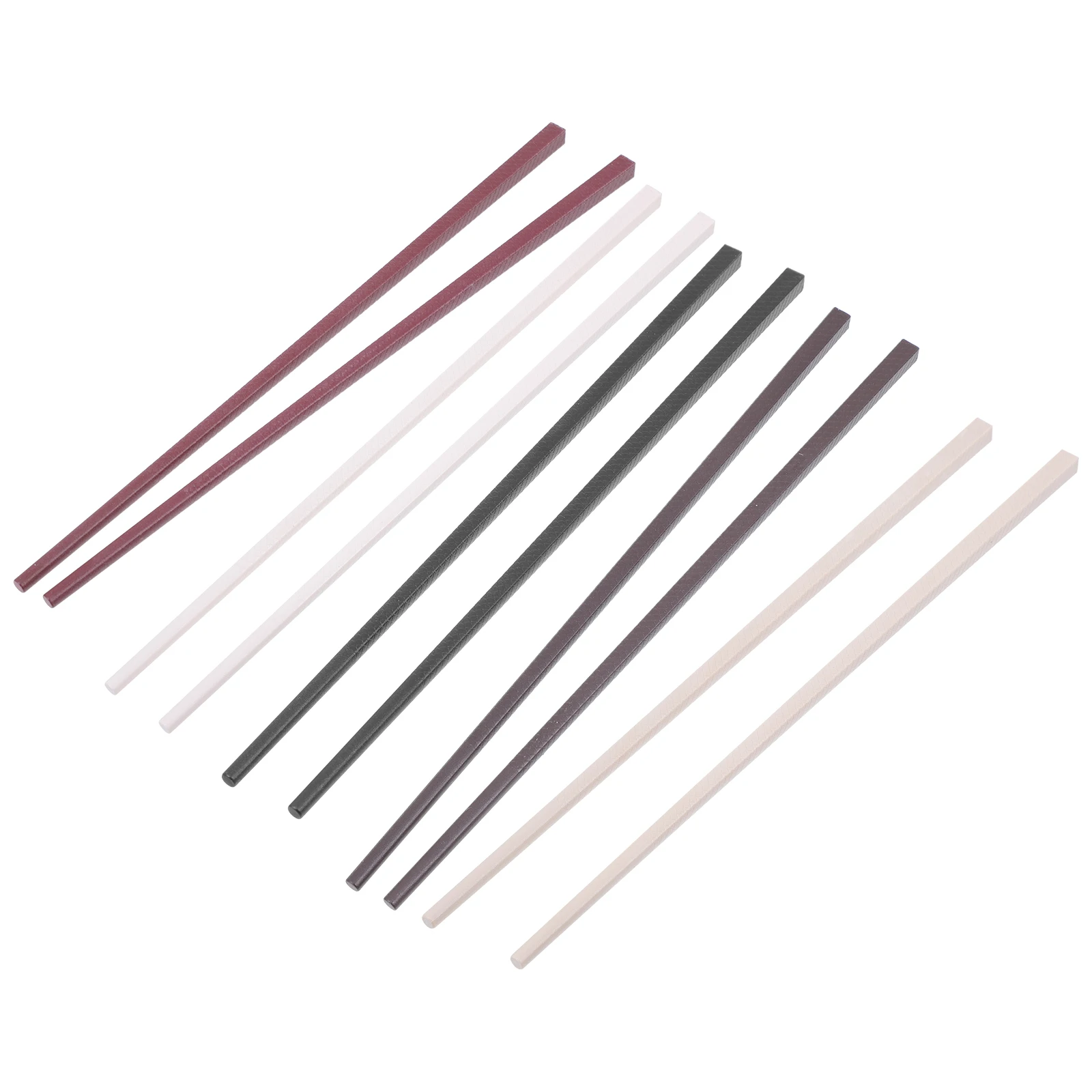 

5 Pairs PET Glass Fiber Chopsticks Reusable Non Slip Heat Resistant No Deformation Kitchen Hotel Family Travel Camping Festival