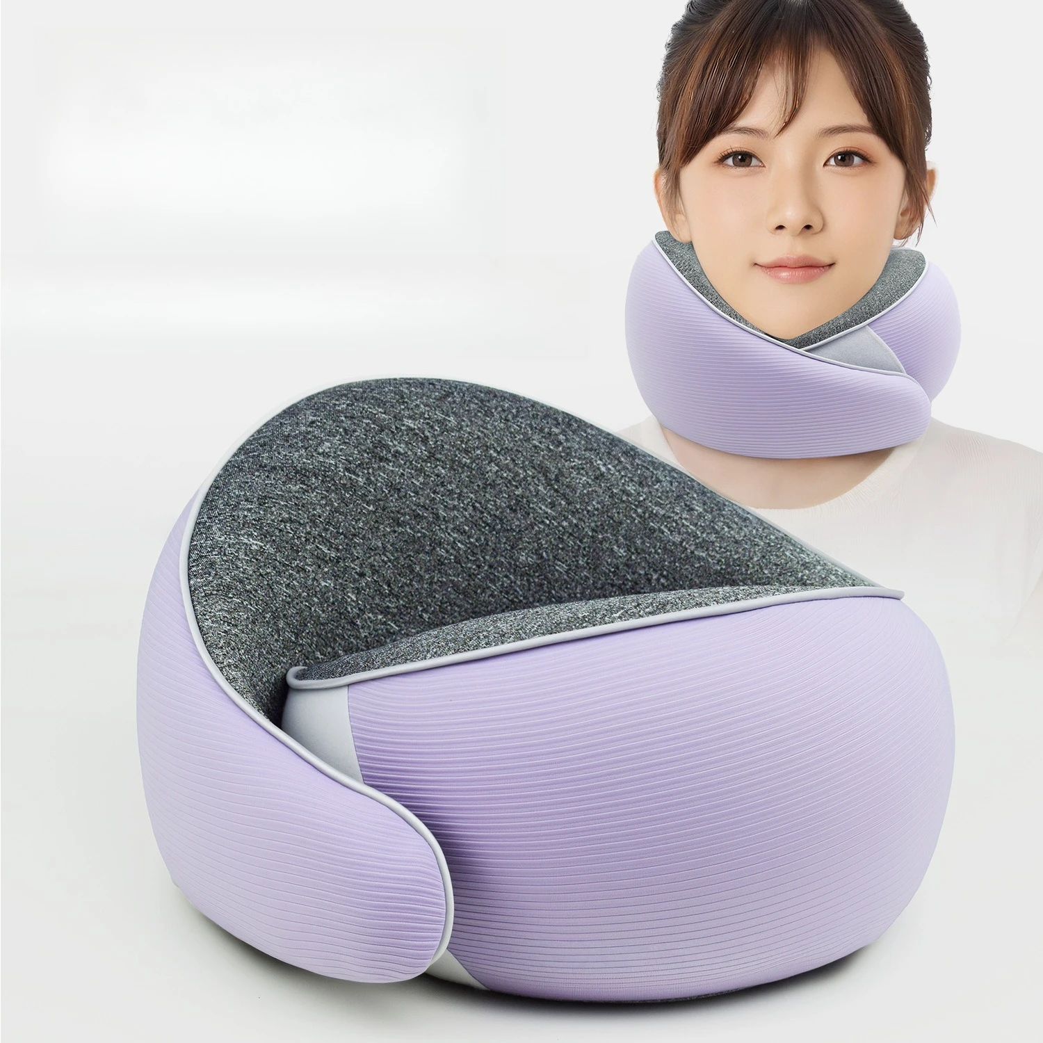

Travel U Shape Neck Pillow Portable Support for Airplane Car Sleeping Cervical Comfort