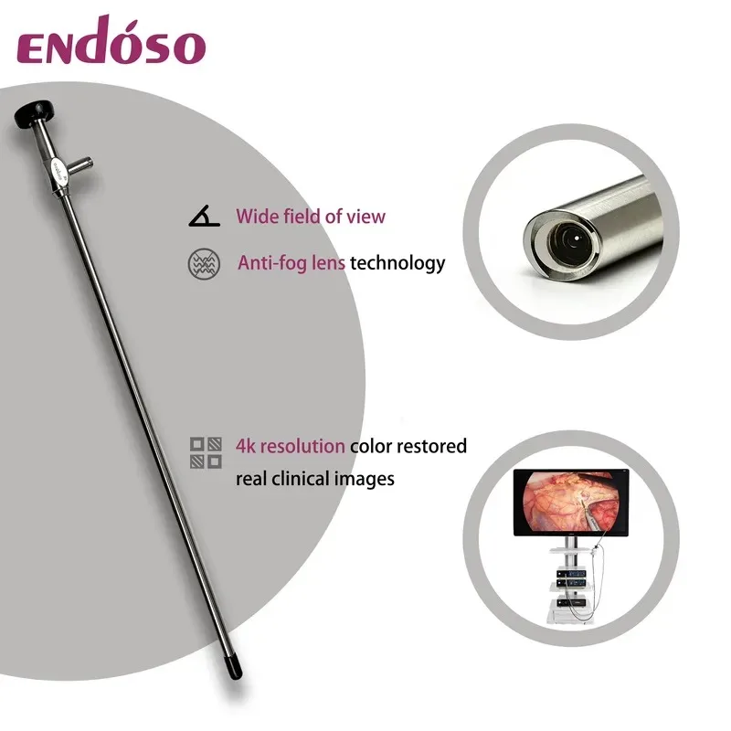 4K UHD Rigid Medical Reusable 10mm 5mm Optic Telescope 0 Degree 30 Degree 5mm Lens for Camera System
