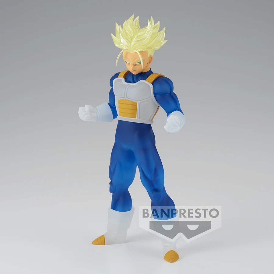 バンダイ-ドラゴンボールZのアクションフィギュア,超サイヤ人のトランクスをクリア,PVC,収集可能なモデルのおもちゃ,180mm