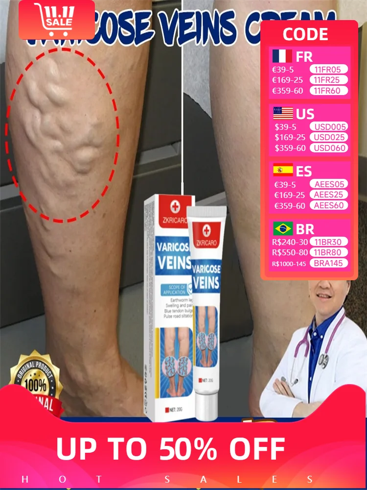 The most effective products for treating varicose veins