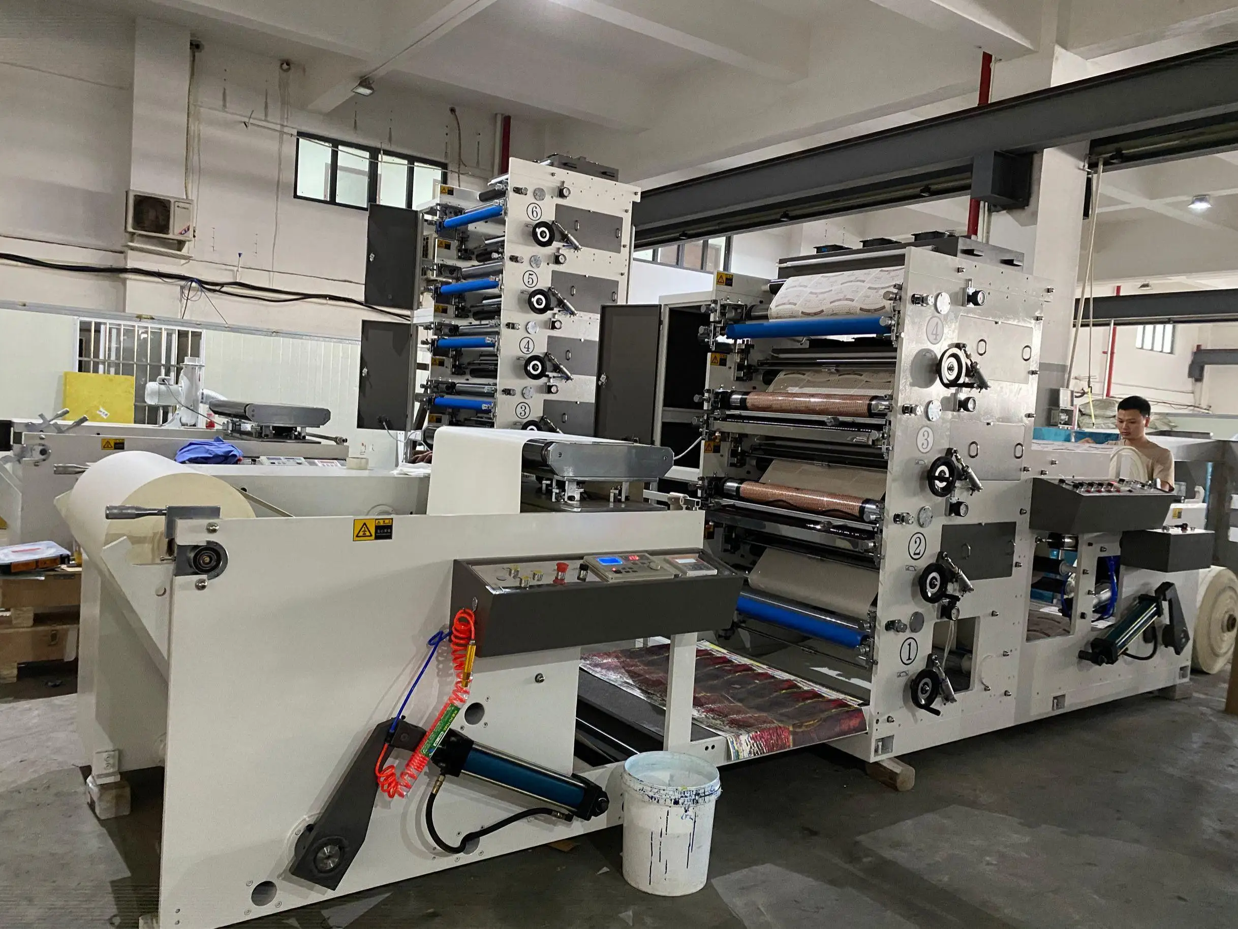 Automatic Flexo Printer Slotter and Die Cutter Corrugated Board Printing Machine for Make Paper Cup HSS-950