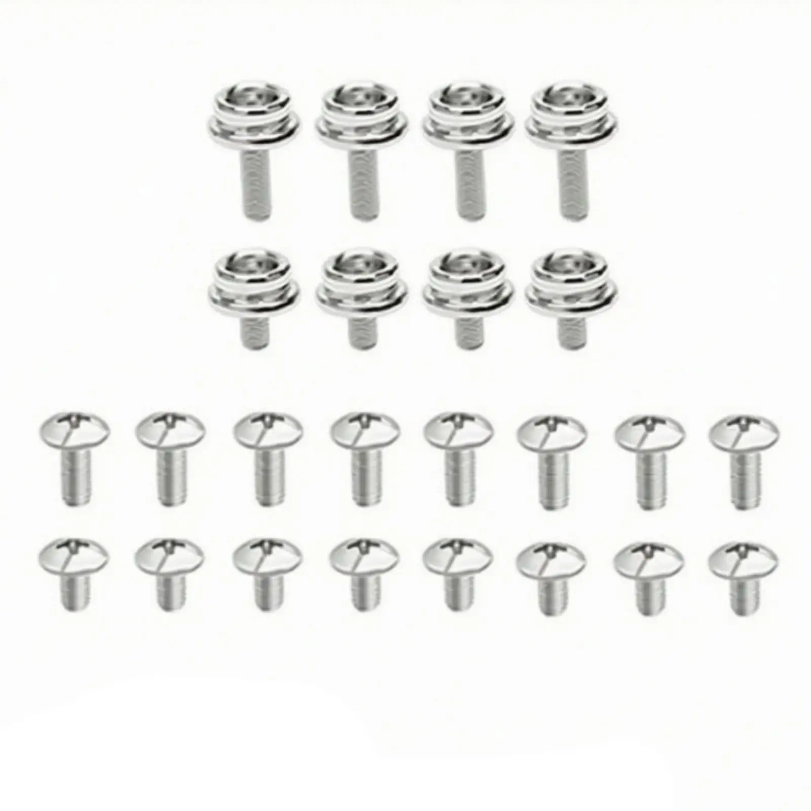 Replacement Screws for Helmet Face Guard Kit Stainless Steel Fasteners with Collar Washers for Visor Repair Hardware