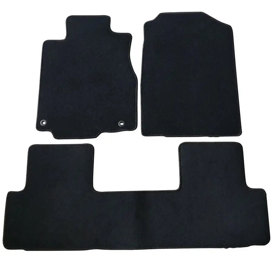 

Mats Compatible with 20122016 Honda CRV Black Nylon Front Rear Flooring Protection Interior Carpets 3PC by , 2013 2014 2015
