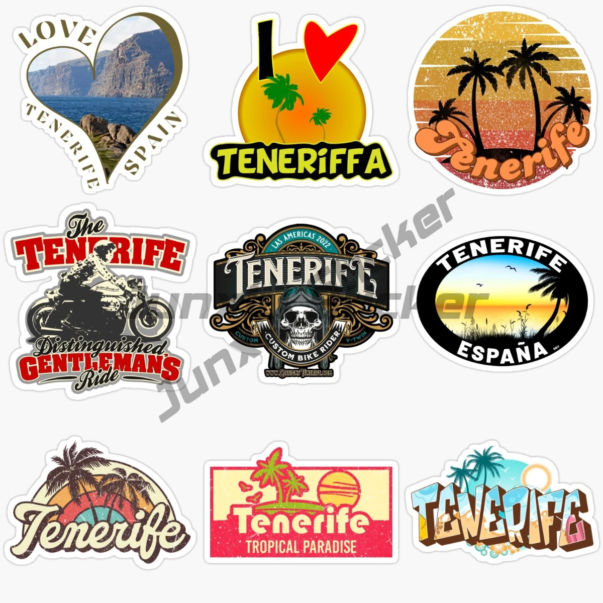 

Spain TENERIFE Scenery Vinyl Self-adhesive Car Sticker Styling Cover Scratches Accessories Decor Decals