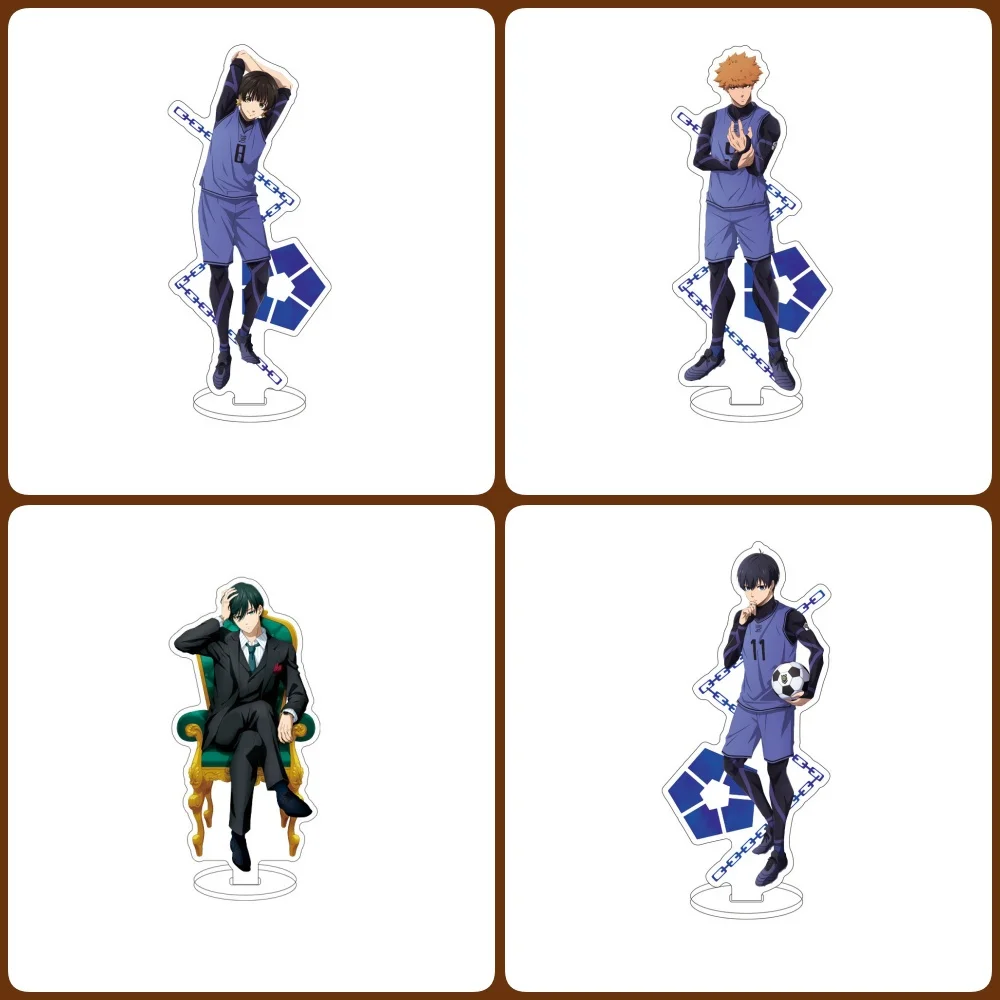 19pcs Anime Blue lock Acrylic Stand Model Cosplay Characters Ornament Accessories Goods Collection Gifts 15cm